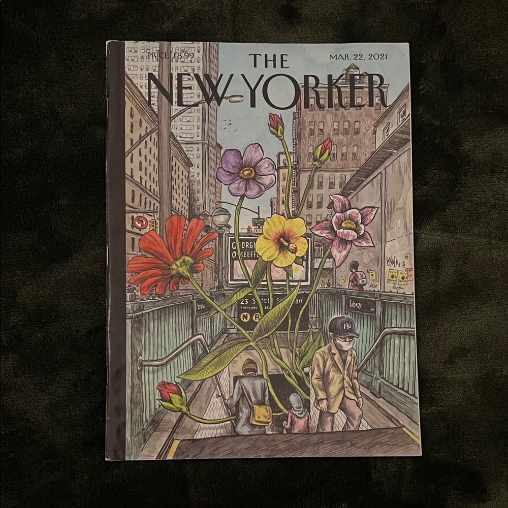 The New Yorker Magazine - Floral City Cover (Mar 22, 2021)